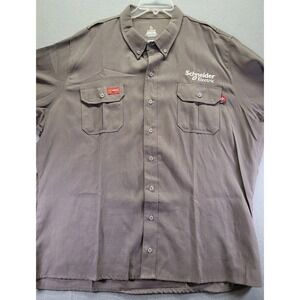 NWOT LAPCO FR Men's Button Shirt Flame Resistant CAT2 Long‎ Sleeve Mens Size 2XL